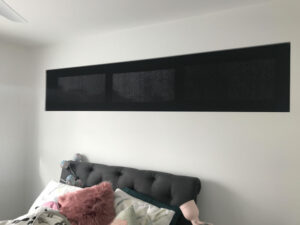 black indoor roller blinds