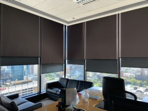 Double Vertilux Roller Blinds in Melbourne Offices