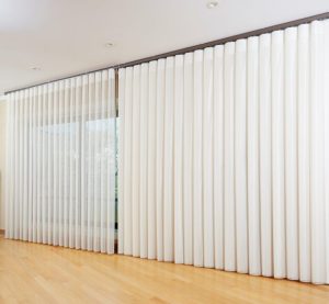 Veri shades curtain in a living room