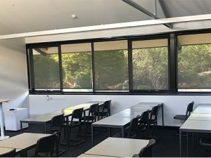 privacy screen blinds for schools and universities