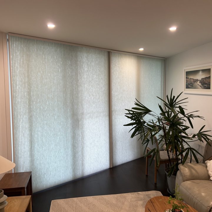 Vertical Honeycomb Blinds - Sliding Door